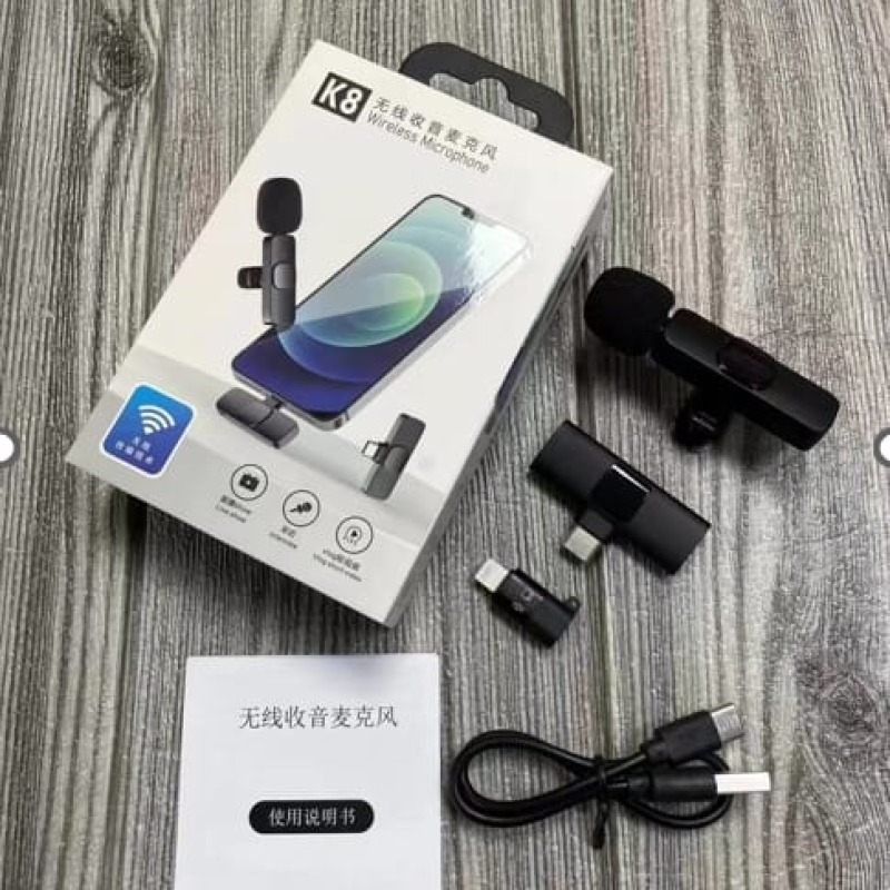 Microphone Sans Fil Professionnel Cravate Pour IPhone IPad Android - Réduction Bruit, Son Ultra Clair
