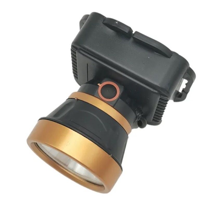 Lampe frontale sèche à piles AA en plastique