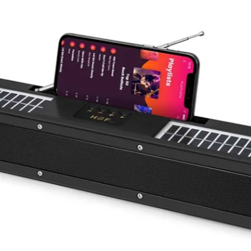HF-F61S Haut-parleur basse stéréo haut-parleurs de graves sans fil avec radio FM TF/USB