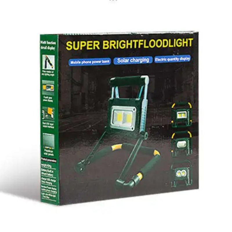 Lampe de travail de jardin multifonctionnelle à LED pliable à haute puissance pour extérieur