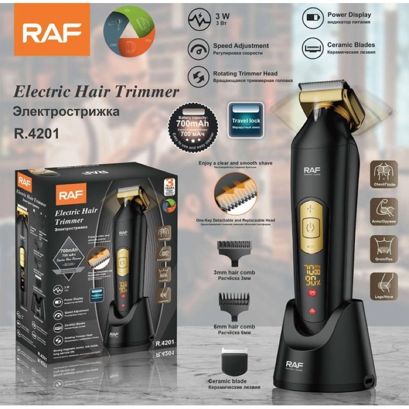 Tondeuse à cheveux électrique professionnelle RAF  R.4201