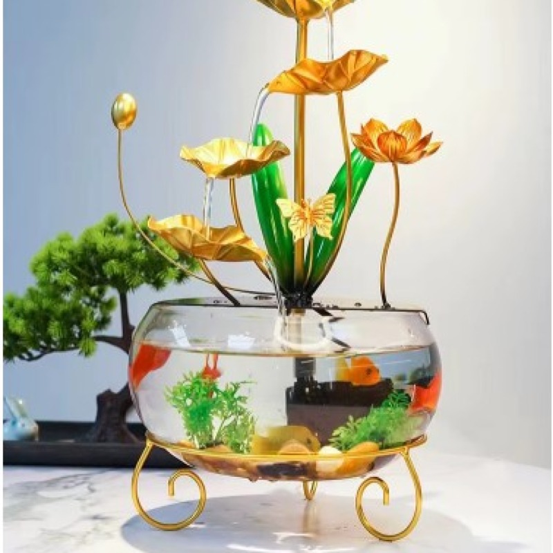 Fontaine Ornements d'eau pour aquarium en verre
