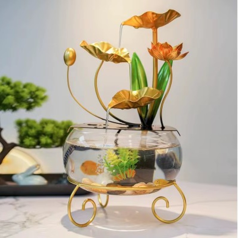 Fontaine Ornements d'eau pour aquarium en verre