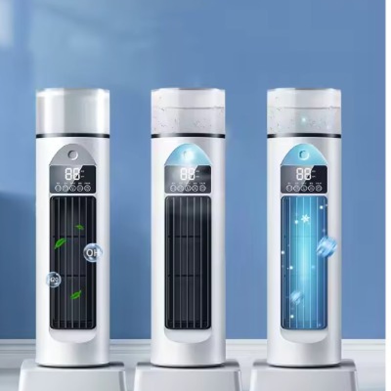Ventilateur électrique USB sans lame, mini tour de ventilateur domestique, ventilateur de pulvérisation multifonctionnel, humidificateur muet, refroidisseur d'air