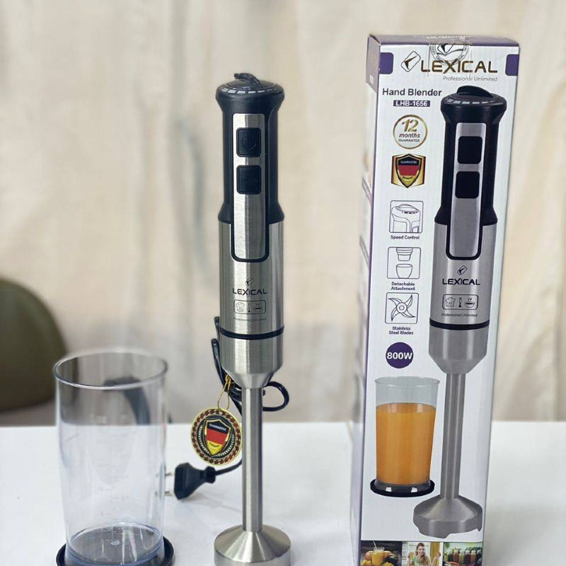 Mixeur plongeant électrique 800W, mélangeur à main + bol 600ml
