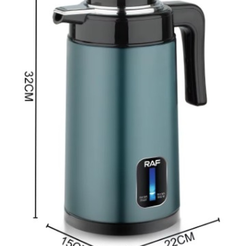 -Bouilloire électrique en acier inoxydable, grande capacité 2,7 L, 3 documents, mise hors tension automatique, conservation de la chaleur