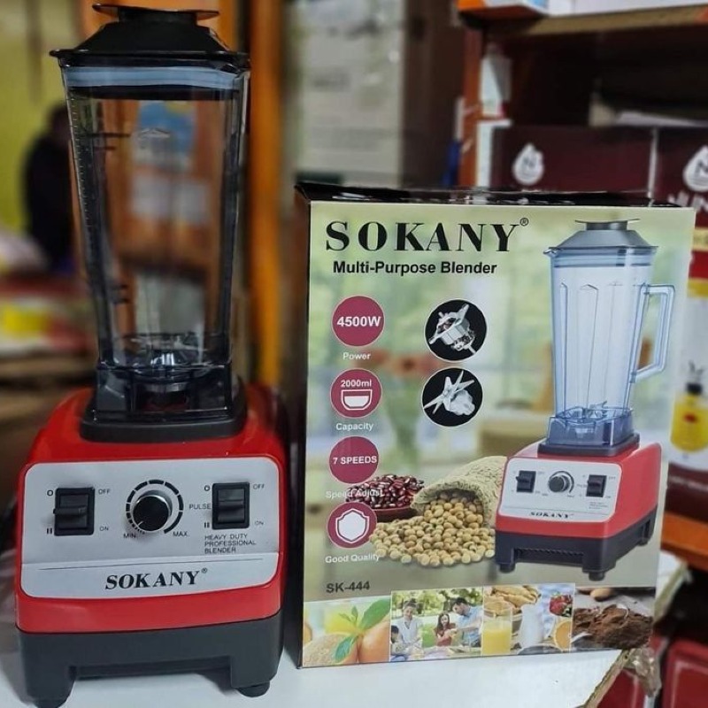 SOKANY-Mélangeur automatique de qualité commerciale, robot de cuisine, fruits, glace, smoknowden ies, sans BPA, pot de 2L, 4500W, rapDuty, centre commercial, Ju479