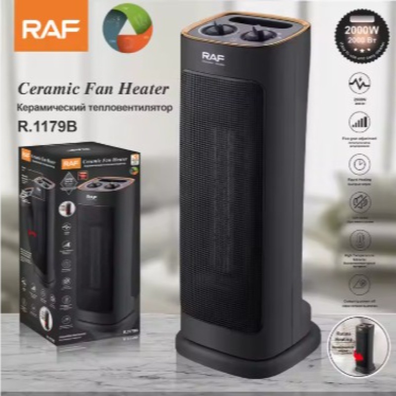 Ventilateur de chauffage Bureau, Portable 	Thermostat réglable