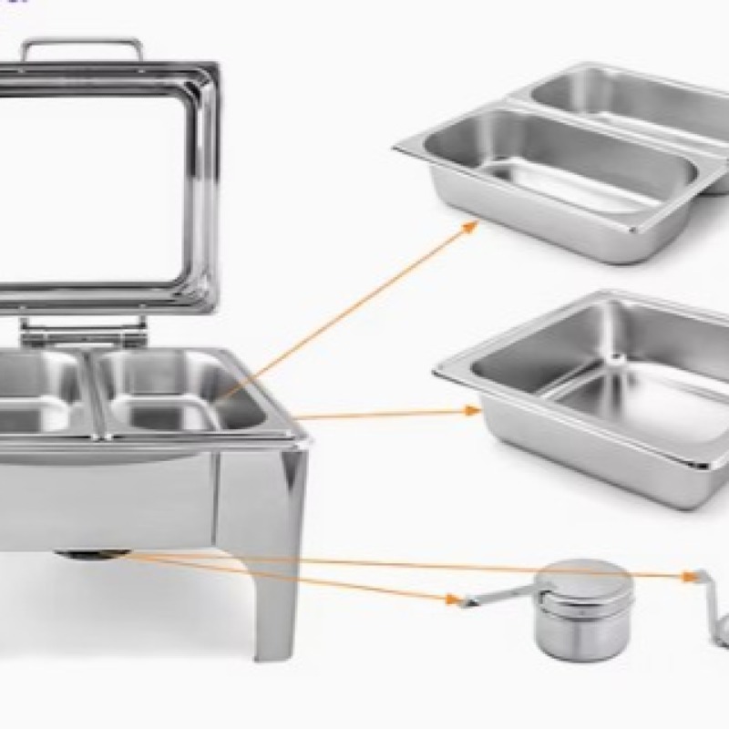 Buffet pliant en acier inoxydable 