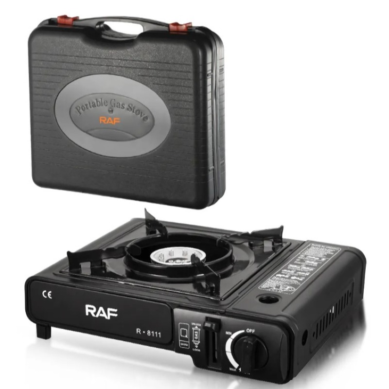 Réchaud à gaz portable 1 brûleur Réchaud de camping avec étui de transport Réchaud à gaz butane pour la cuisine
