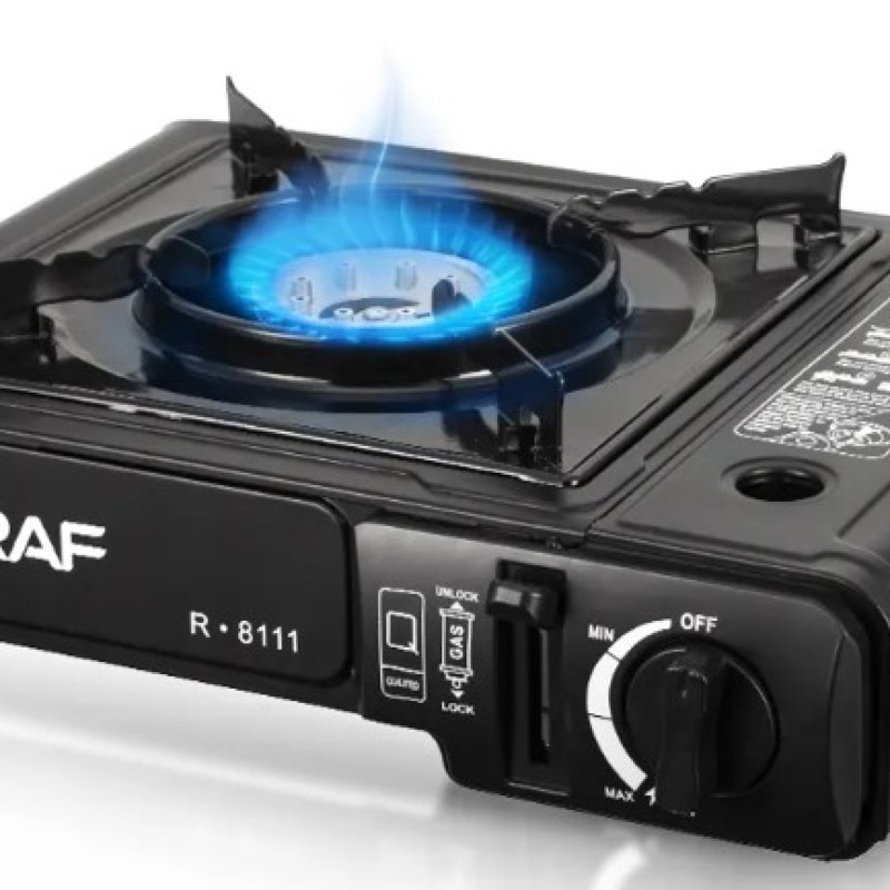 Réchaud à gaz portable 1 brûleur Réchaud de camping avec étui de transport Réchaud à gaz butane pour la cuisine