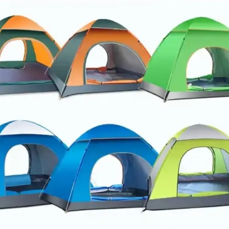 Tente  4 places de camping extérieure automatique et étanche pour la famille