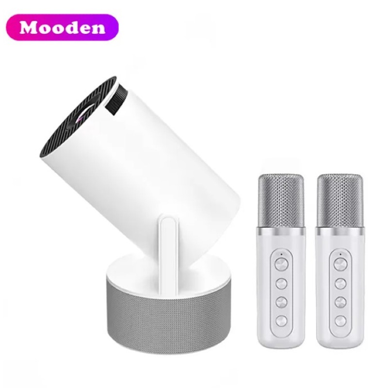  Projecteur Avec Microphone 4K Android 11 Wifi BT5.0 Home Cinéma Extérieur Portable Home Cinéma Vidéoprojecteurs