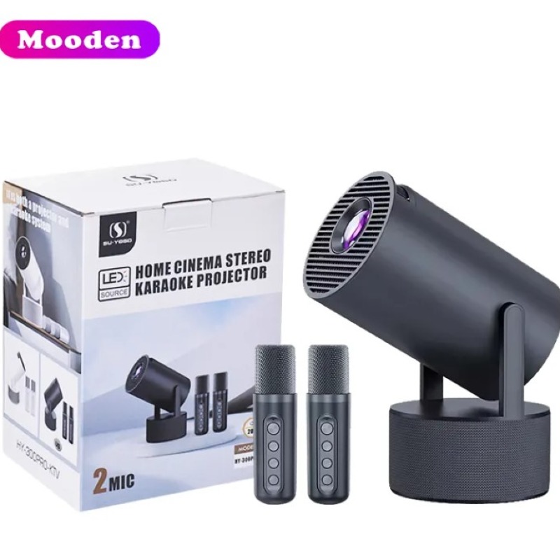  Projecteur Avec Microphone 4K Android 11 Wifi BT5.0 Home Cinéma Extérieur Portable Home Cinéma Vidéoprojecteurs