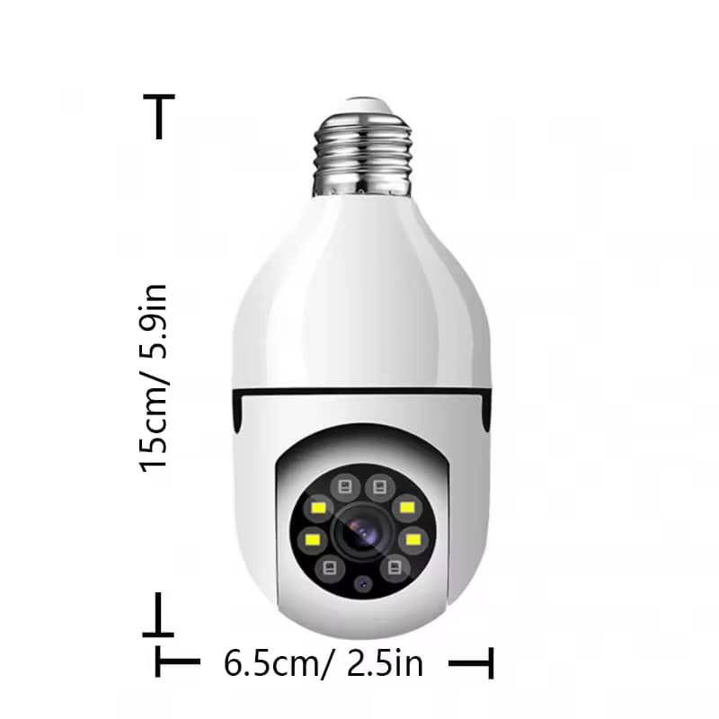 Camera Ampoule Wifi avec rotation 360°, surveillance a distance