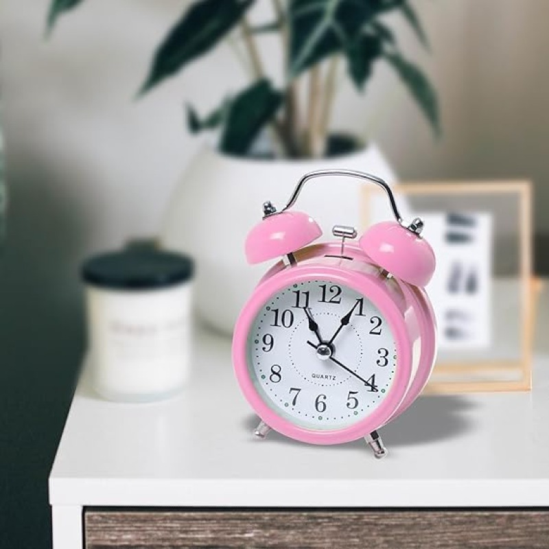 MINI Réveil avec lumière tamisée, design moderne, alarme puissante pour la maison et le travail