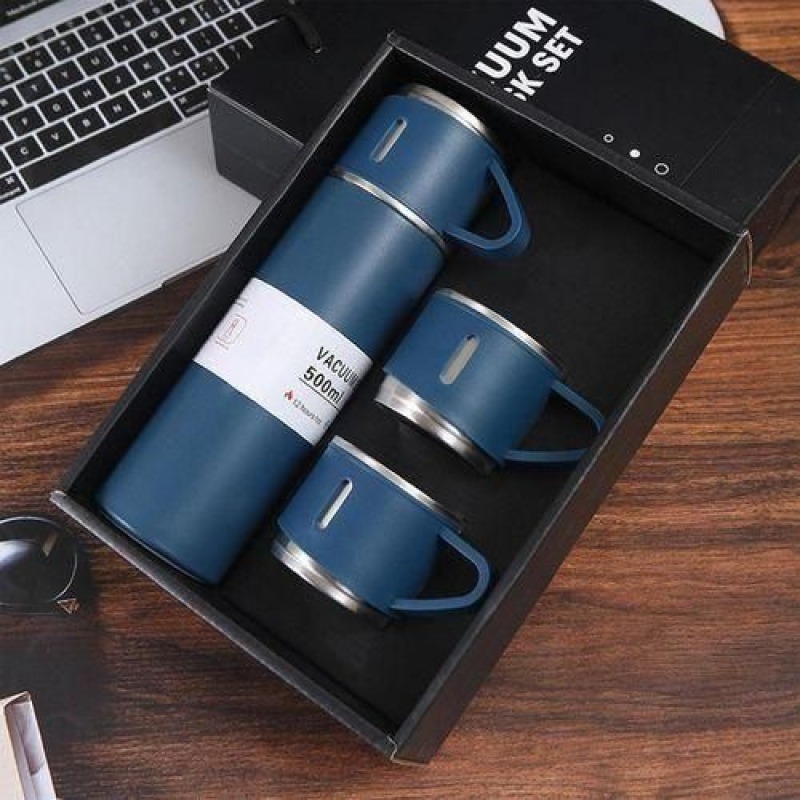 Thermos Thermique Avec 3 Tasses 500ML