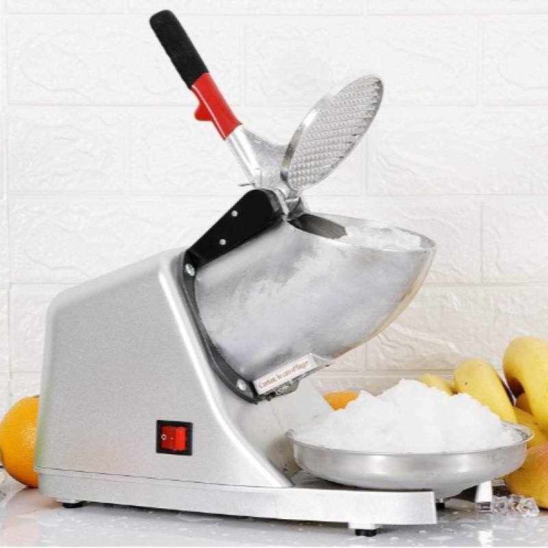  Machine à glace électrique avec bol en acier inoxydable, rasoir à glace à double lame pour cocktails, crème glacée, smoothies, jus froid