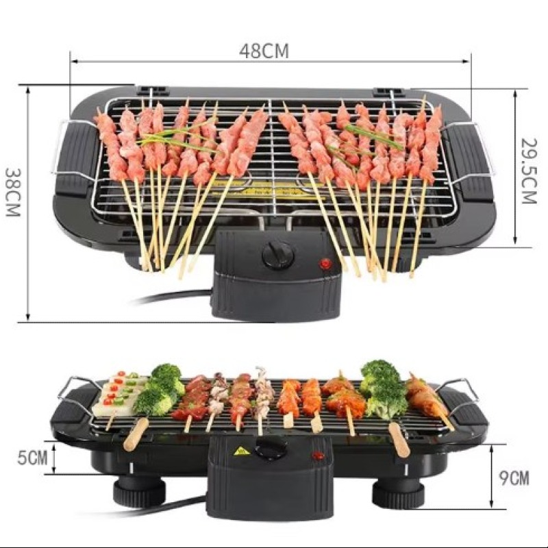 Barbecue électrique sans fumée, grand barbecue intérieur coréen facile à nettoyer, qualité machine max