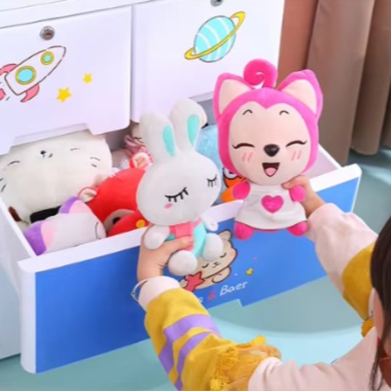 Meuble en plastique pour enfants, coffre mobile pour bébé, armoire d'angle, tiroir, rangement de jouets