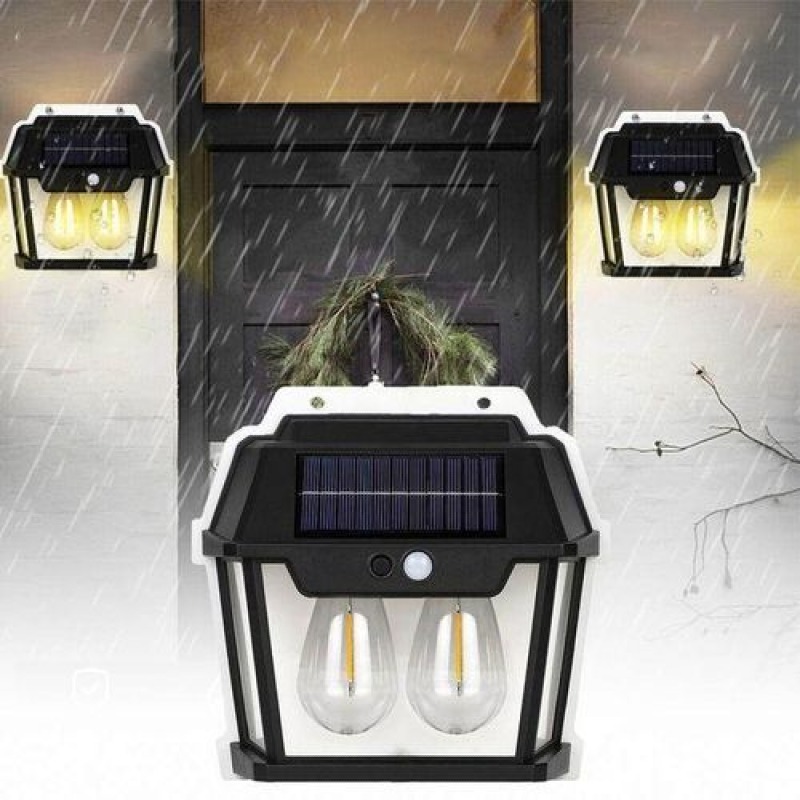 Lampe murale (28w) d'extérieur solaire avec détecteur de mouvement  
