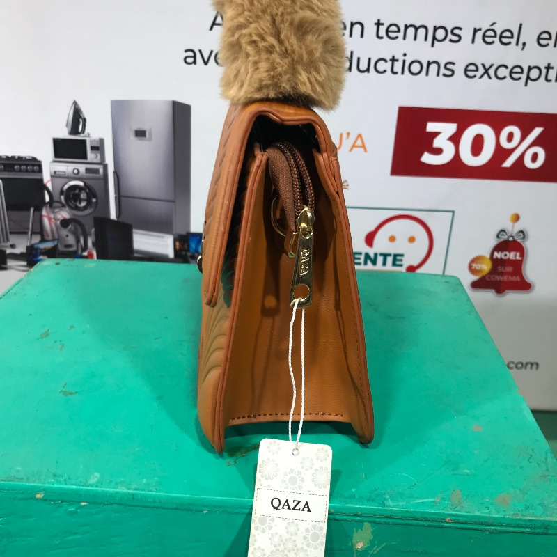 Sac main KIPIALA, manche en fourrure, avec portefeuille et double fil, très tendance