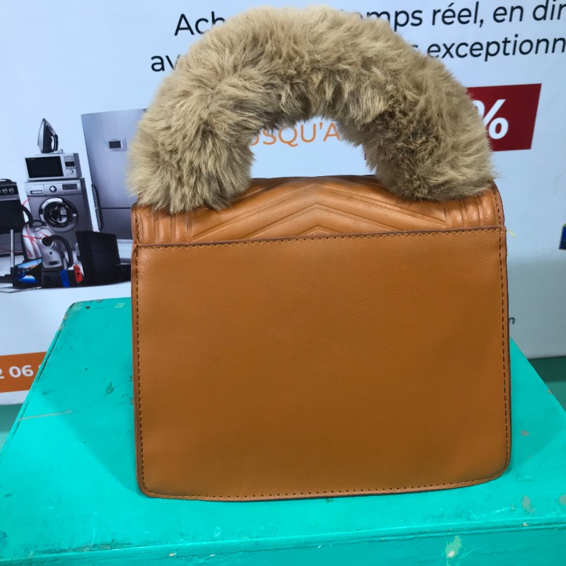 Sac main KIPIALA, manche en fourrure, avec portefeuille et double fil, très tendance