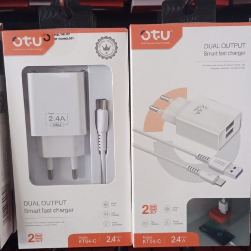 Chargeur Type-C double port USB, charge rapide, OTU