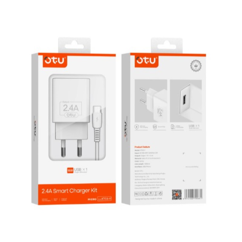 Chargeur Type-C double port USB, charge rapide, OTU