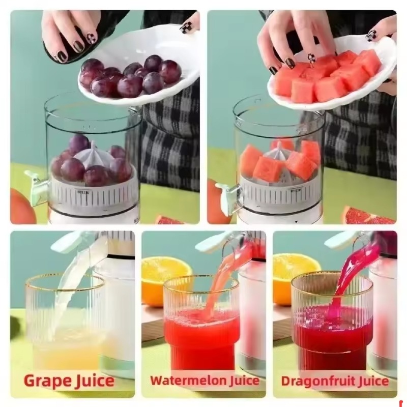 Extracteur De Fruits électrique 45w,Portable rechargeable - Citrus Juicer 
