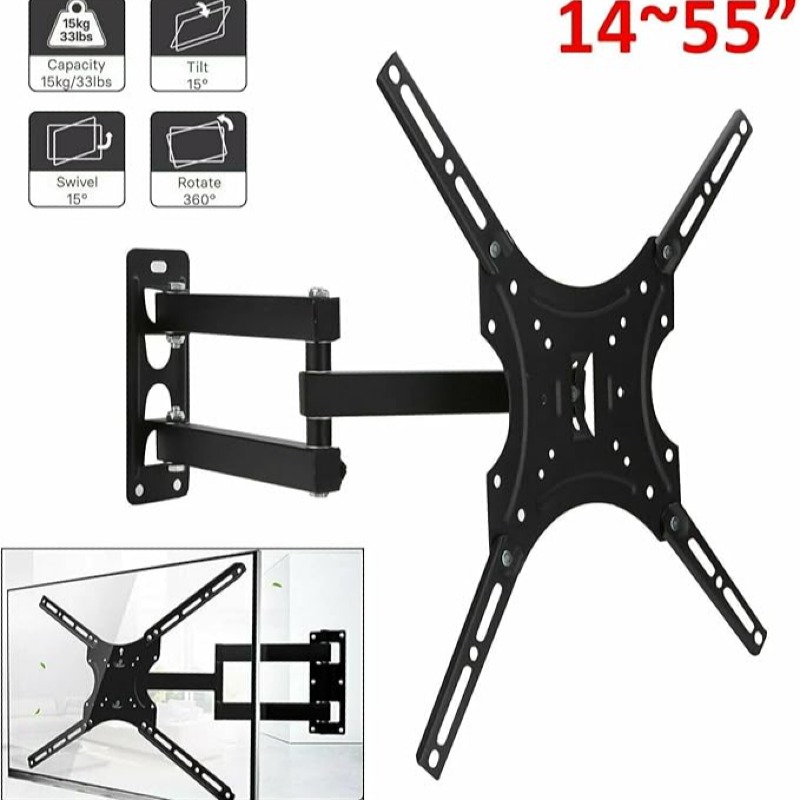 Support mural de 14 à 55 pouce pour écran plat LCD LED Plasma  