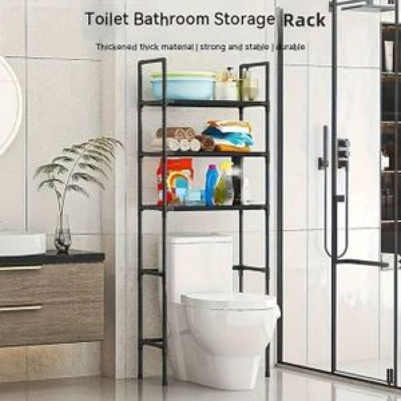 Rangement pour toilettes, étagères de salle de bain au-dessus du meuble de toilette, facile à assembler et peu encombrant