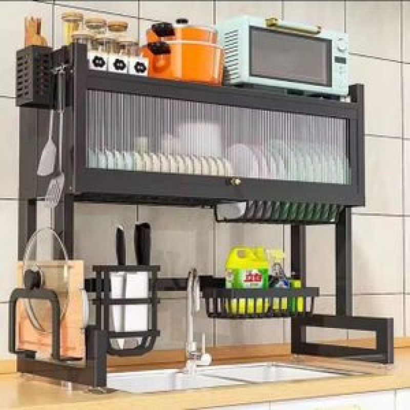 égouttoir à vaisselle étendoir pour comptoir de cuisine multifonction organisateur étagère de rangement