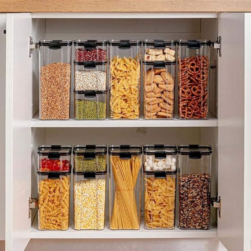 7 boites de stockage des aliments en plastique