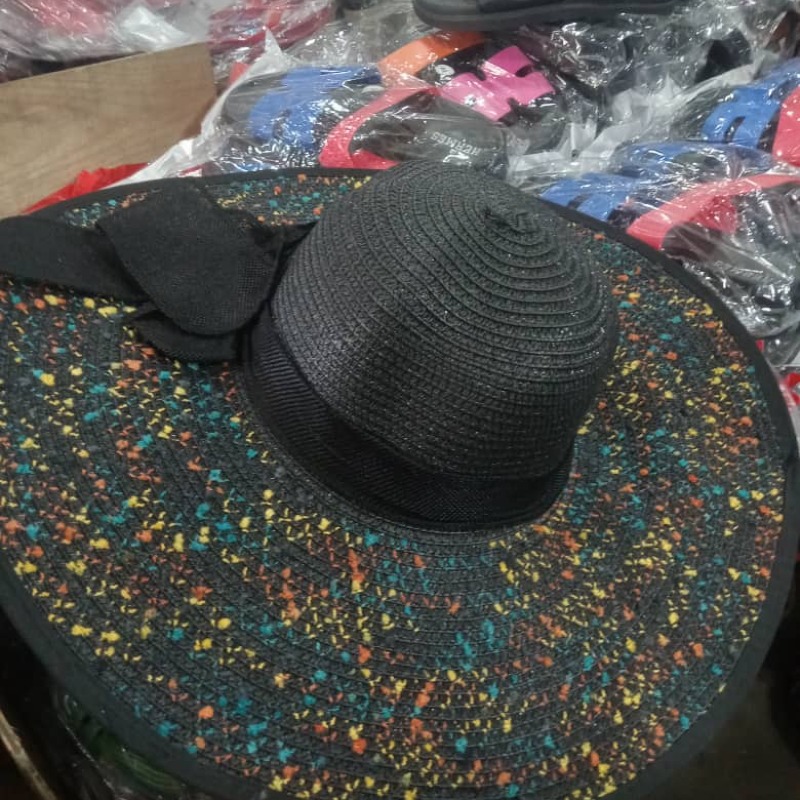 CHAPEAU DE PAILLE à RUBAN STYLE POUR DAMES ELEGANTES