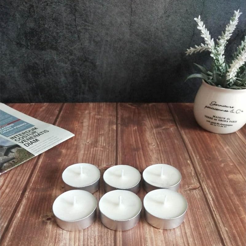 10 Mini Bougies chauffe-plat, arôme de luxe bio jusqu'à 4 heures, sans fumée, cire décorative ou cadeau