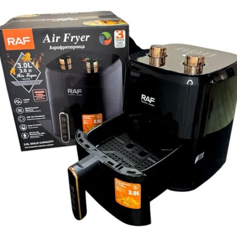 Friteuse à Air Chaud 3L 1300 Watt – Croustillant, Sain, Facile à Utiliser !