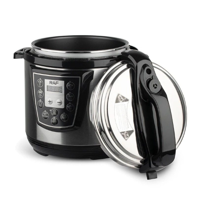 Envie de cuisiner plus vite, plus sainement et sans effort ?  Autocuiseur Électrique Multifonction – 6L, 1000W, Affichage LED