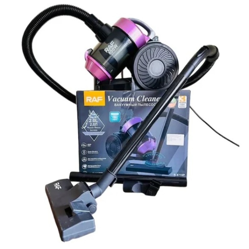 Besoin d’un aspirateur puissant, compact et hygiénique pour un nettoyage en profondeur au quotidien ?  Aspirateur Professionnel RAF – 800W de Puissance, Filtration Haute Efficacité, Capacité 2 Litres