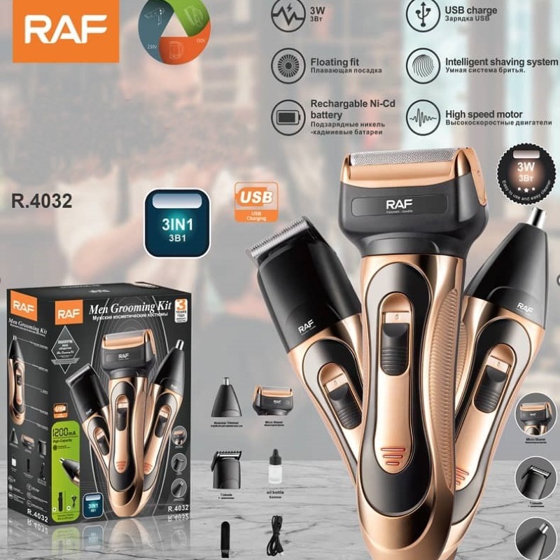 Tondeuse Électrique 3-en-1 Rechargeable – Rasage Intelligent et Précis, Pour un Style Parfait au Quotidien