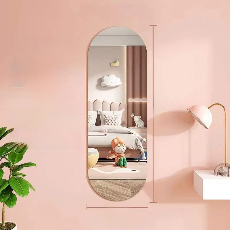 Grand Miroir Mural Décoratif sur Pied pour Décoration de Maison, Accessoire de Maquillage pour Chambre à Coucher, de Luxe