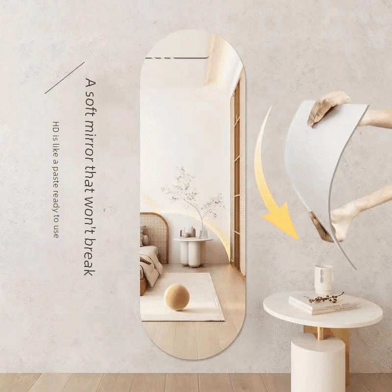 Grand Miroir Mural Décoratif sur Pied pour Décoration de Maison, Accessoire de Maquillage pour Chambre à Coucher, de Luxe