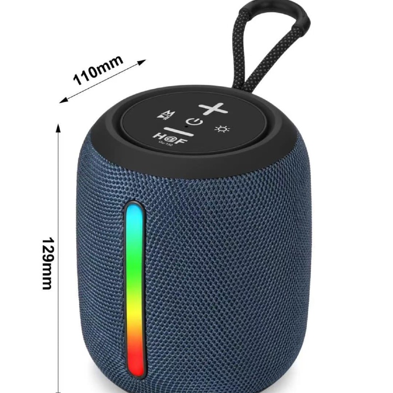 🎶 Enceinte Bluetooth Sans Fil H@F - Modèle GU-150 🔊 💡 Éclairage LED – Son HiFi – Design Compact