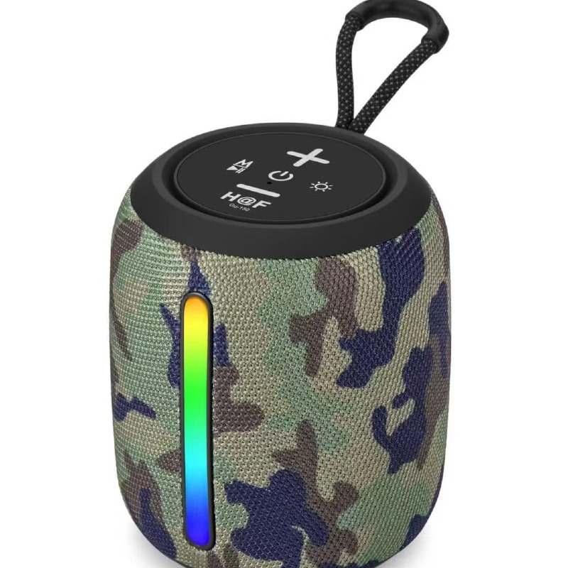 🎶 Enceinte Bluetooth Sans Fil H@F - Modèle GU-150 🔊 💡 Éclairage LED – Son HiFi – Design Compact