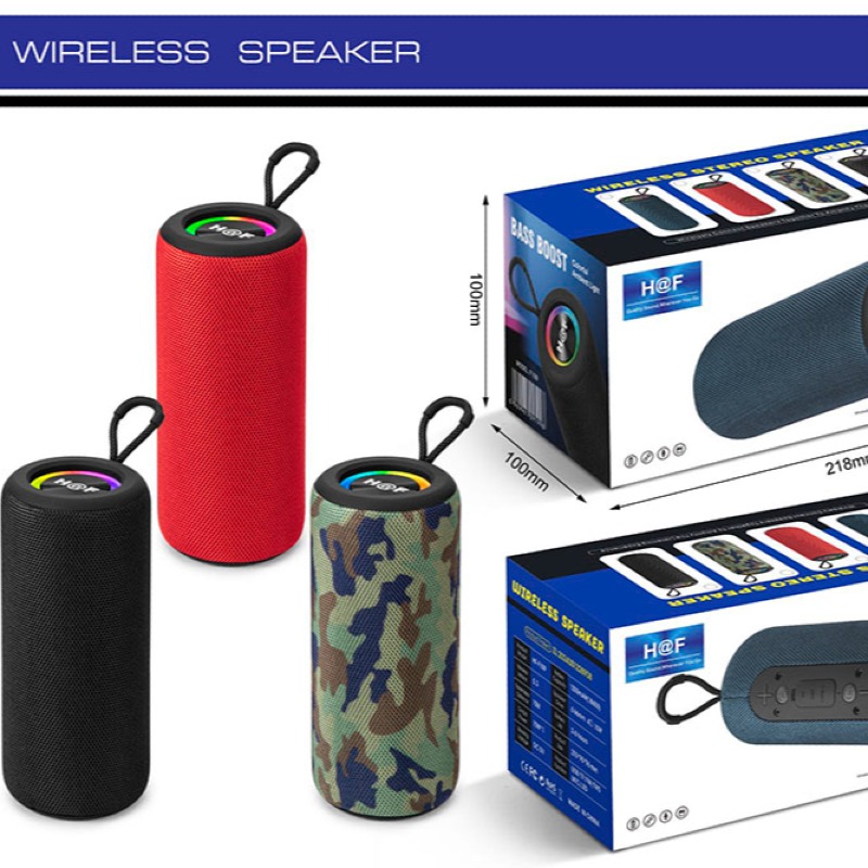 🎶 Enceinte Bluetooth H@F HF-F109 – Puissance, Style et Ambiance LED ! 🔊