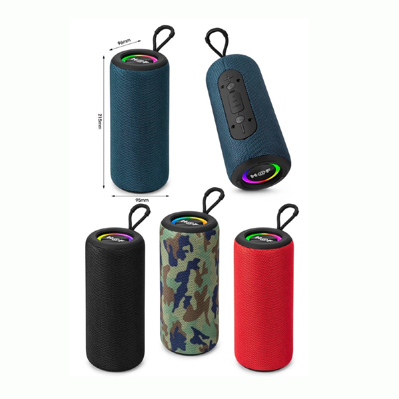 🎶 Enceinte Bluetooth H@F HF-F109 – Puissance, Style et Ambiance LED ! 🔊