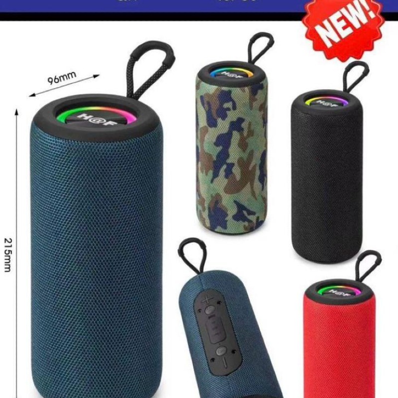 🎶 Enceinte Bluetooth H@F HF-F109 – Puissance, Style et Ambiance LED ! 🔊
