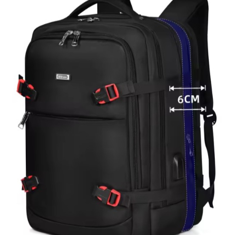 Nouveau sac à dos de taille moyenne 16 pouces multifonctionnel imperméable de grande capacité, sac d'ordinateur à la mode pour hommes, sac à dos de voyage d'extension  de voyage d'affaires  