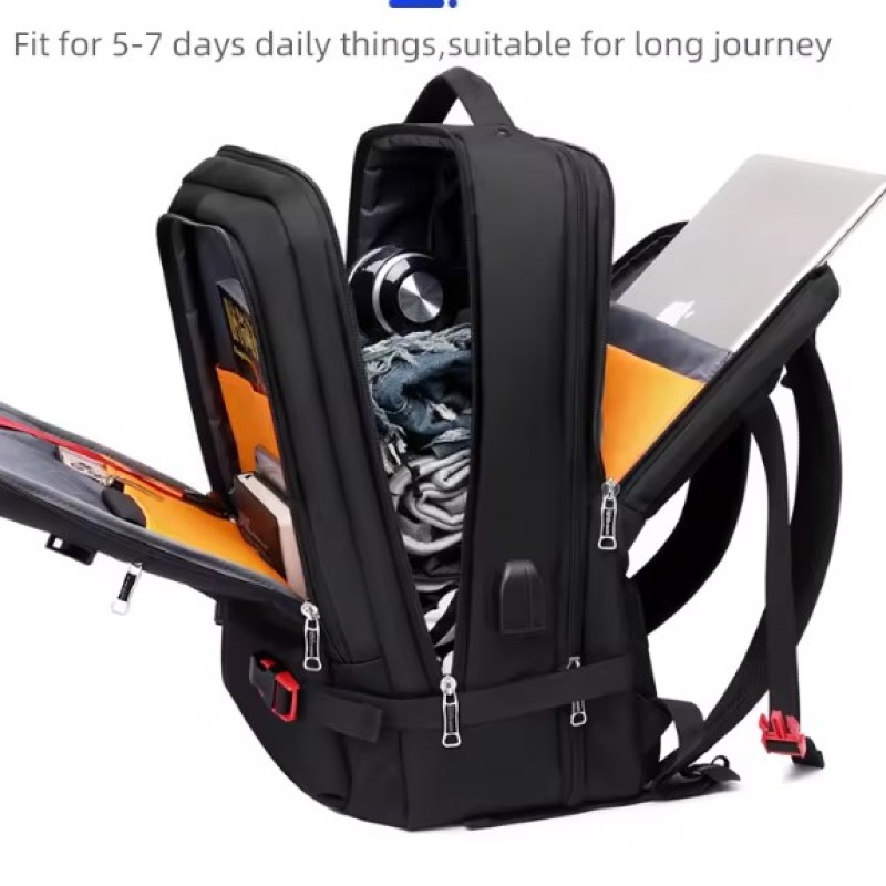 Nouveau sac à dos 14 pouces multifonctionnel imperméable de grande capacité, sac d'ordinateur à la mode pour hommes, sac à dos de voyage d'extension de voyage d'affaires