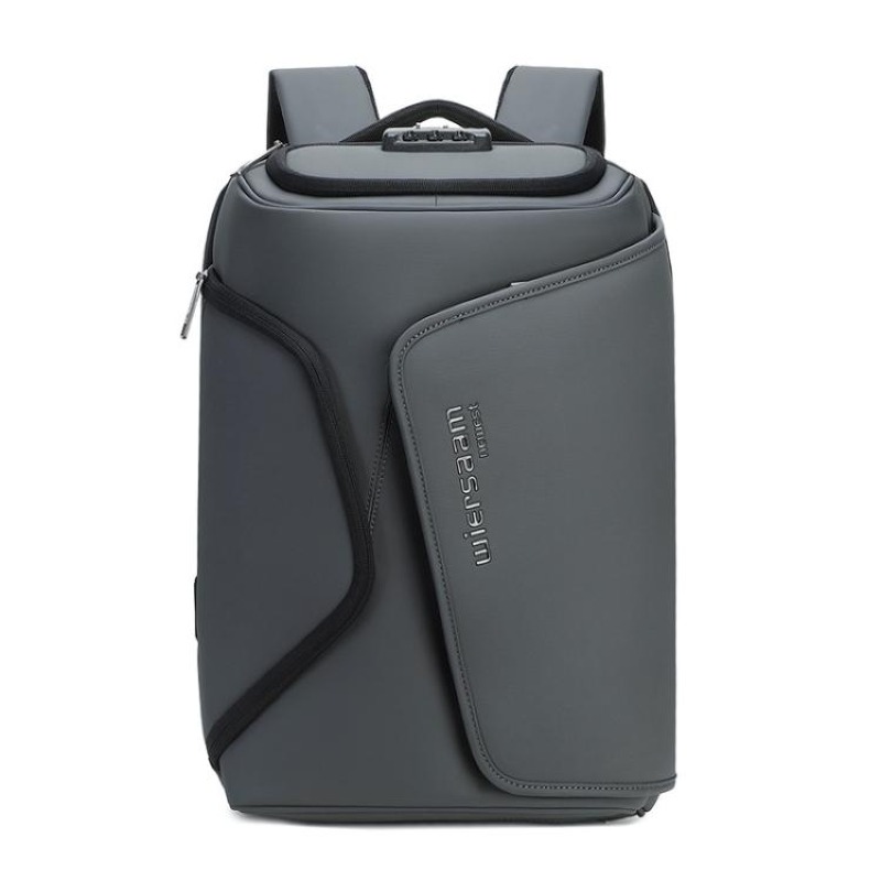 Sac à dos antivol Wiersaam, résistant à l'eau, pour ordinateur portable, avec port de chargement USB